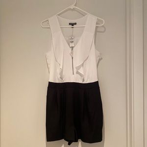 Express NWT black and white romper